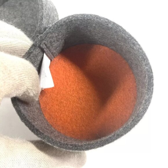 HERMES Pouch Round Logo Sugar Box Jewelry case BOX Accessory case Unused - Picture 7 of 10